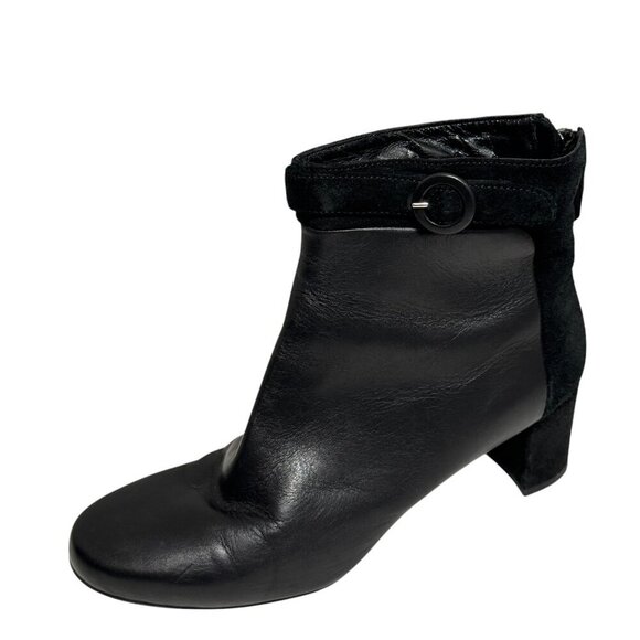 Aquatalia by Marvin K Takeout Black Waterproof Ankle Boots Size 8.5 - Picture 1 of 5